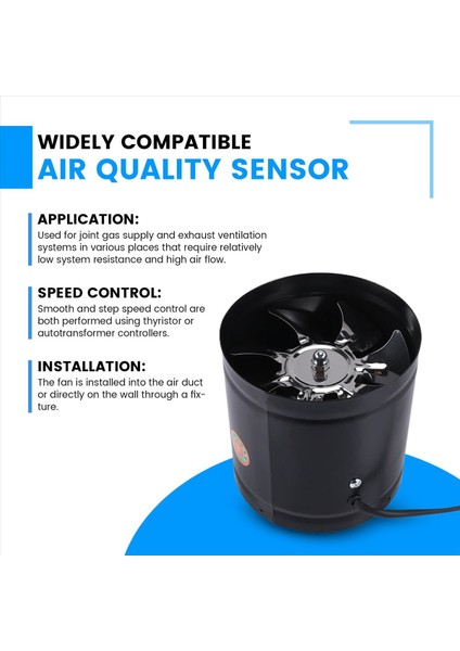 6 Inç Hızlı Egzoz Fanı Sıralı Kanal Mutfak Ekstraktörü Metal Tuvalet Fan Endüstriyel Fan 220V (Yurt Dışından) indirimleri