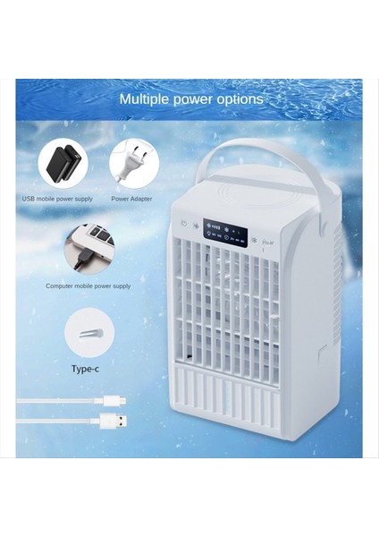 Taşınabilir Klima Fanı Evaporatif Hava Soğutucu Klima Nemlendirici Oda Kampı Için 3 Hızlı 7 Renkli (Yurt Dışından) modelleri