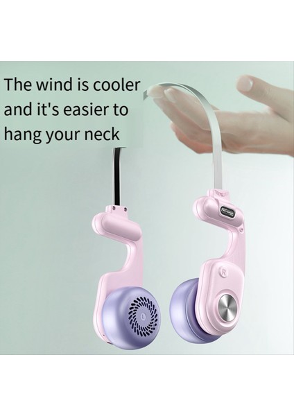 Taşınabilir Boyun Fan 1600MAH Şarj Edilebilir Giyilebilir Kişisel Fan 5 Hızlı Ayarlanabilir Seyahat Pembesi Için Boyun Fanı (Yurt Dışından) modelleri