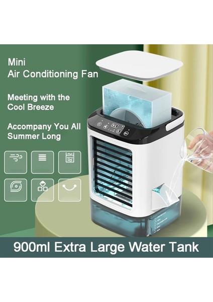 Taşınabilir Klima Taşınabilir Fan Çift Sprey Ultrasonik Atomizasyon Hız Sessiz Hava Soğutucu (Yurt Dışından) indirimleri