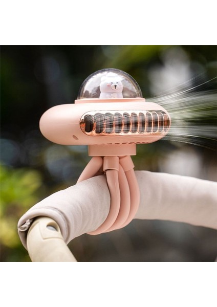 Btroler Fan Taşınabilir Esnek Tripod Klipsli Fan 4 Hızlı El Taşınağı Kişisel Fan Araba Beşik Bisiklet Koşu Bandı Beyaz (Yurt Dışından) fiyatları