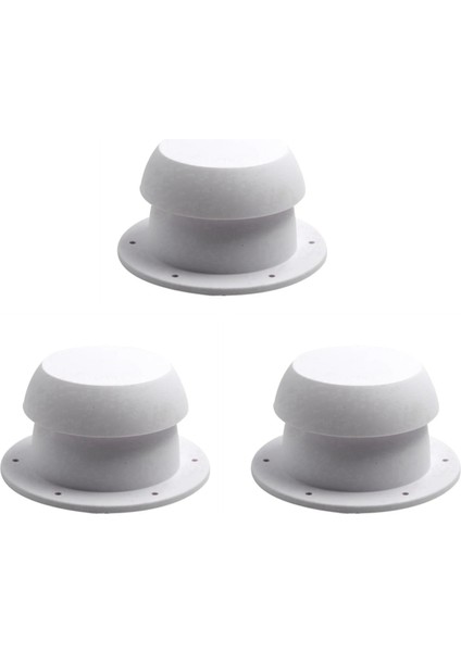 3x Havalandırma Hava Egzoz Fanı Kafası Şekli Rv Rvs Istasyonu Vagonları Kampı (Beyaz) (Yurt Dışından)