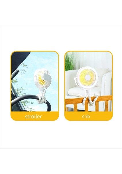 Pembe Taşınabilir Şarj Edilebilir Bebek Bebek Fan Fan Klip-On Ahtapot Gecesi Işık Mini Kişisel El Taşınabilir Taşınabilir Fan (Yurt Dışından) fiyatları