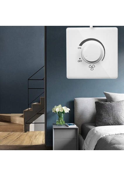 2x 86 Tip Tavan Fanı Ayarı Adımsız Hız Kontrolör Duvar Anahtarı 220V 10A (Yurt Dışından) fiyatları