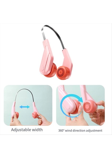 Taşınabilir Boyun Fan 800MAH Şarj Edilebilir Giyilebilir Kişisel Fan 5 Hızlı Ayarlanabilir Açık Pembe Için Boyun Fanı (Yurt Dışından) indirimleri