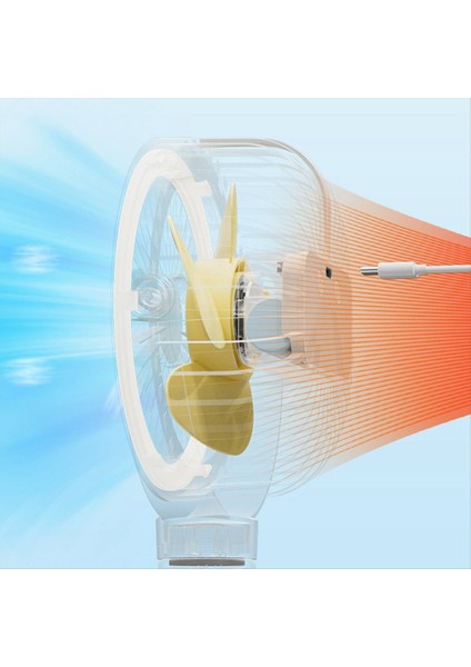 Beyaz Taşınabilir Şarj Edilebilir Bebek Bebek Fan Fan Klip-On Ahtapot Gecesi Işık Mini Kişisel El Taşınabilir Taşınabilir Fan (Yurt Dışından)