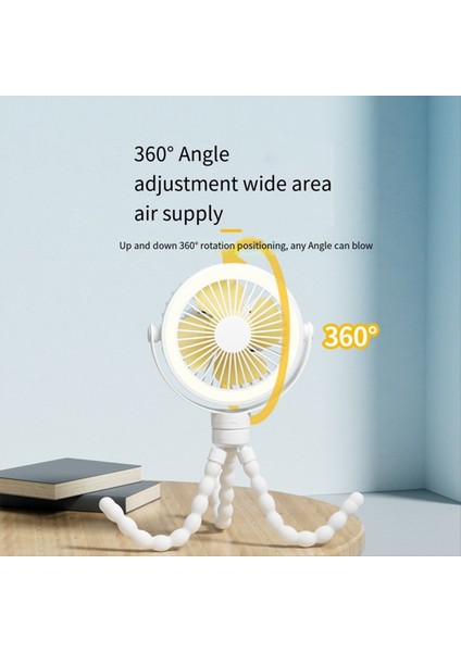 Beyaz Taşınabilir Şarj Edilebilir Bebek Bebek Fan Fan Klip-On Ahtapot Gecesi Işık Mini Kişisel El Taşınabilir Taşınabilir Fan (Yurt Dışından) indirimleri