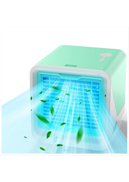 Taşınabilir Klima Fanı 3 Arada Nemlendirilmiş Mist Sprey Fan 7 Toplu Hafif Hava Soğutucu Kişisel Klima Masa Masası Fan (Yurt Dışından)