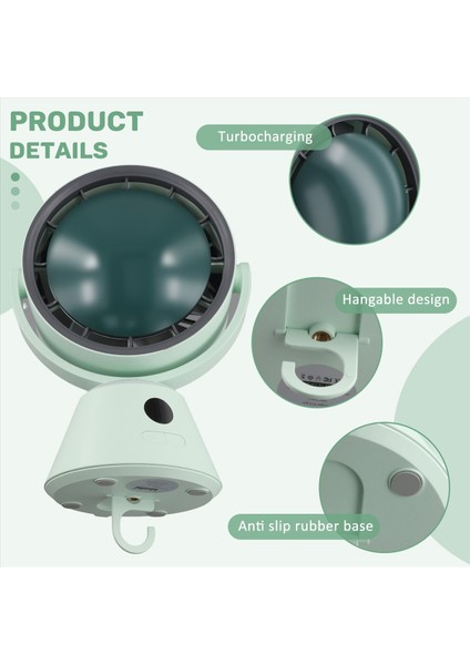 Masaüstü Turbo Fan Yardımcısı Hızlı Kasırga Şiddet Taşınabilir Dolaşım USB Mini Fan (Yurt Dışından) indirimleri