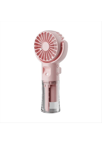 F4 Elde Taşınan Fan Humiding Fan Fan Asılı Boyun Fanı Katlanır Mini Handheld Fan Pembe (Yurt Dışından)