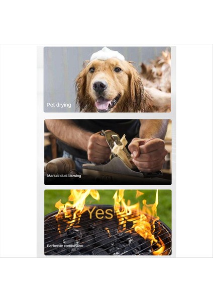 Şiddetli Turbo Fan 130000 Rpm El Taşınağı Fırçasız Motor Üç Hızlı Ayar Endüstriyel Kanal Fanı Şiddet Üfleyici Siyah (Yurt Dışından) indirimleri