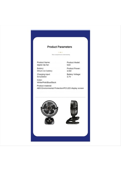 Fan Üzerinde Küçük Masa Klip Taşınabilir Kişisel USB Klip Fan Ev Ofis Seyahat Yatak Arabası Kamp Açık Açık Fan Siyah (Yurt Dışından) indirimleri