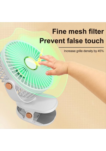 Gece Işığı ile Taşınabilir LED Kamp Fanı USB Şarj Edilebilir Masa Fanı Sessiz Yatak Odası Ofis Açık Pembe (Yurt Dışından) fırsatları