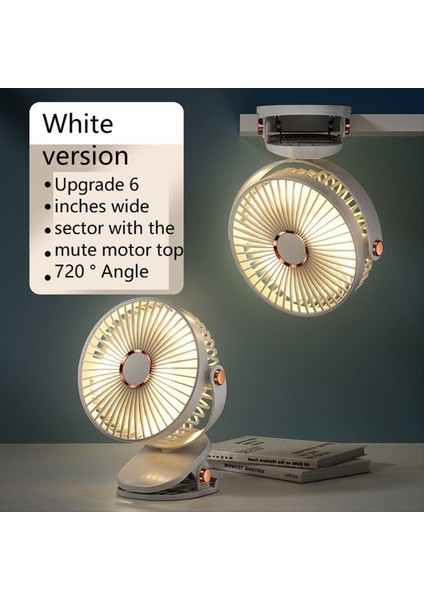 Gece Işığı ile Taşınabilir LED Kamp Fanı USB Şarj Edilebilir Masa Fanı Sessiz Yatak Odası Ofis Açık Pembe (Yurt Dışından) indirimleri