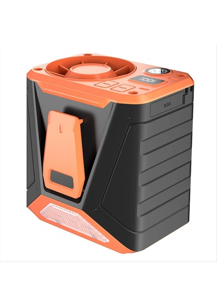 Mini Taşınabilir Bel Klipsli Fan 3 Hız Soğutma Fanı 9000MAH Kemer Klips Fanı Giyilebilir Kişisel Fan Açık Hava Tırmanış Bir (Yurt Dışından)