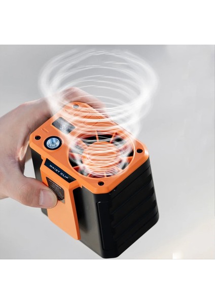 Mini Taşınabilir Bel Klipsli Fan 3 Hız Soğutma Fanı 9000MAH Kemer Klips Fanı Giyilebilir Kişisel Fan Açık Hava Tırmanış Bir (Yurt Dışından) fiyatları