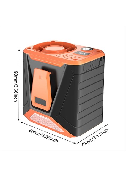 Mini Taşınabilir Bel Klipsli Fan 3 Hız Soğutma Fanı 9000MAH Kemer Klips Fanı Giyilebilir Kişisel Fan Açık Hava Tırmanış Bir (Yurt Dışından) fırsatları