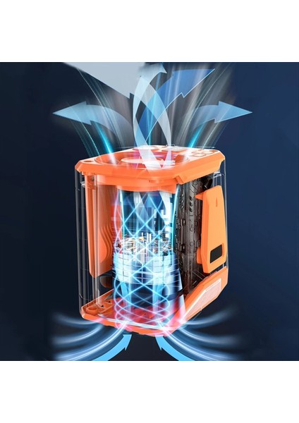 Mini Taşınabilir Bel Klipsli Fan 3 Hız Soğutma Fanı 9000MAH Kemer Klips Fanı Giyilebilir Kişisel Fan Açık Hava Tırmanış Bir (Yurt Dışından) indirimleri