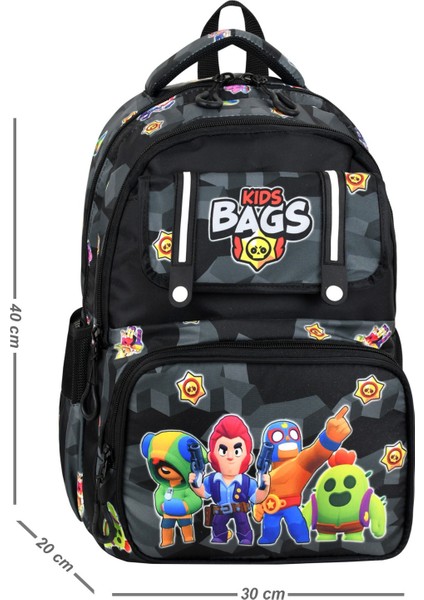 Kore Tarzı Lüks Erkek Çocuk Ortopedik Sırt Destekli İlkokul Çantası Folyolu Beslenme ve Kalemlik fiyatları