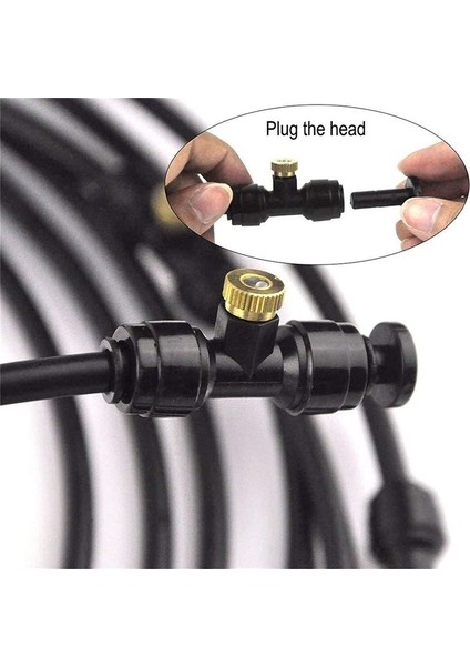 Açık Misting Fan Kiti Fan Fan Sprey Yüzük Sprey Tüp Sisten Fan Soğuk Su Su Sool-Ing Bortıo Abd Standart Arayüz (Yurt Dışından) modelleri