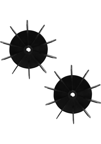 2x Yedek 0 5 Inç Iç Delik 10 Pervane Hava Kompresör Motor Fan Bıçağı Siyah (Yurt Dışından)
