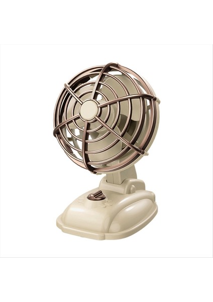 Retro Mini Masaüstü Fan 400MAH USB Şarj Edilebilir Masa Açık Masa Fanı Taşınabilir Masaüstü Fan Beyaz (Yurt Dışından) fırsatları