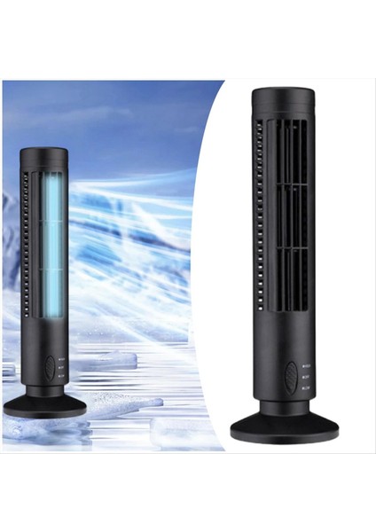 Tower Fan Mini Masaüstü Bladess Fan Öğrenci Ofisi Ev Dikey Masaüstü Fan Ev Ofis ve Yatak Odası Için Uygun (Yurt Dışından) fırsatları
