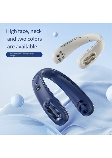 Taşınabilir USB Şarj Edilebilir Boyun Fan Buz Porselen Soğutma Bladess Boyun Fan Elektrik Fan Kremalı Beyaz (Yurt Dışından) fırsatları