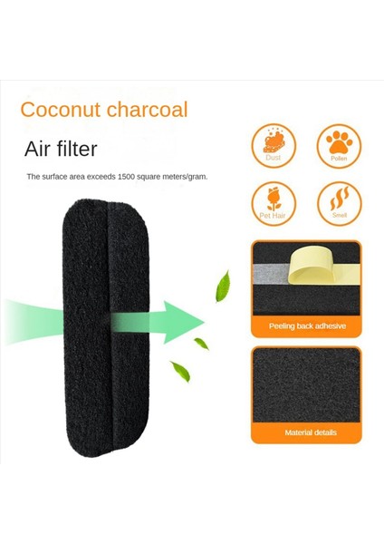 12PCS Tavan Fanı Filtre Etkinleştirilmiş Hindistan Cevizi Kabukları Karbon Hava Filtreleri Kendi Yapışkan Tavan Fanı Bıçağı Üst Havayı Taze Tutar (Yurt Dışından) modelleri