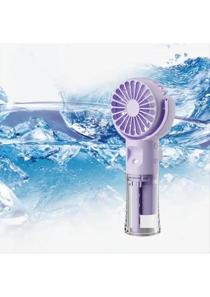 F4 Elde Taşınan Fan Humiding Fan Fan Asılı Boyun Fanı Katlanır Mini Handheld Fan Mor (Yurt Dışından) indirimleri