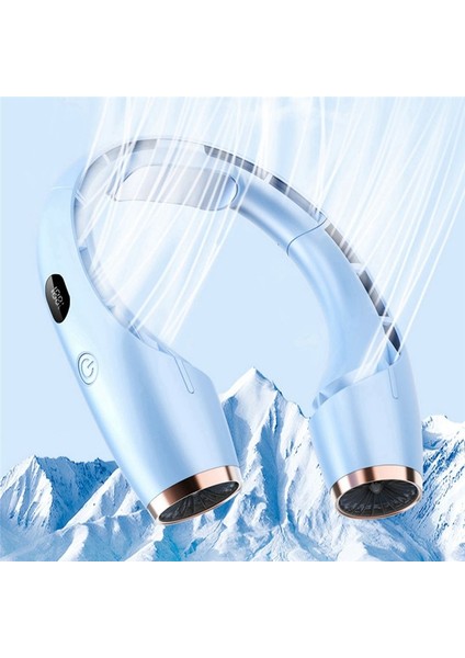 4000MAH Yaz Boyun Fan Taşınabilir Boyun Soğutucu Mini Elektrik Fan Şarj Edilebilir Boyun Soğutma Açık Beyaz Için Bladess Fan (Yurt Dışından) fırsatları