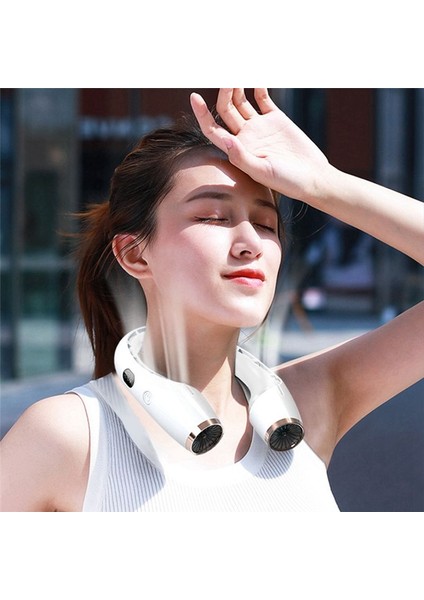 4000MAH Yaz Boyun Fan Taşınabilir Boyun Soğutucu Mini Elektrik Fan Şarj Edilebilir Boyun Soğutma Açık Beyaz Için Bladess Fan (Yurt Dışından) indirimleri