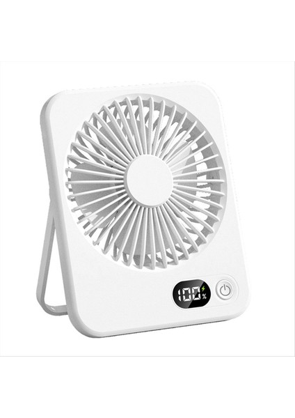 Taşınabilir Masaüstü Fan Şarj Edilebilir Uzun Dayanıklılık Güçlü Hava Akışı Sessiz Katlanabilir Handheld Masaüstü Fan (Yurt Dışından)