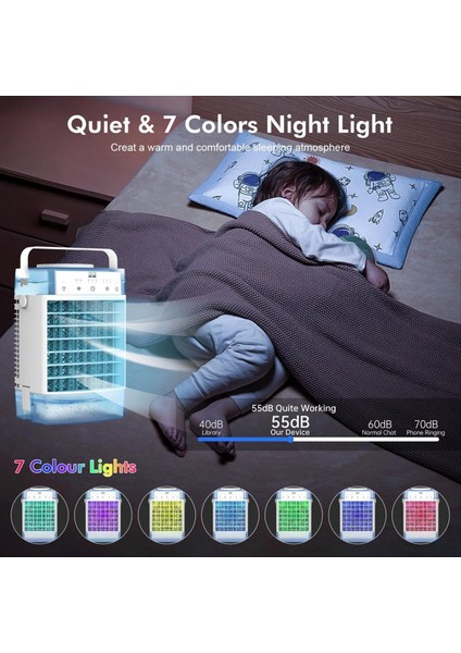 Taşınabilir Klimalar Uzaktan Kumanda ile Taşınabilir Ac Oda Araba Yatak Odası Için Oda Için Kişisel Mini Taşınabilir Ac Ünitesi (Yurt Dışından) indirimleri