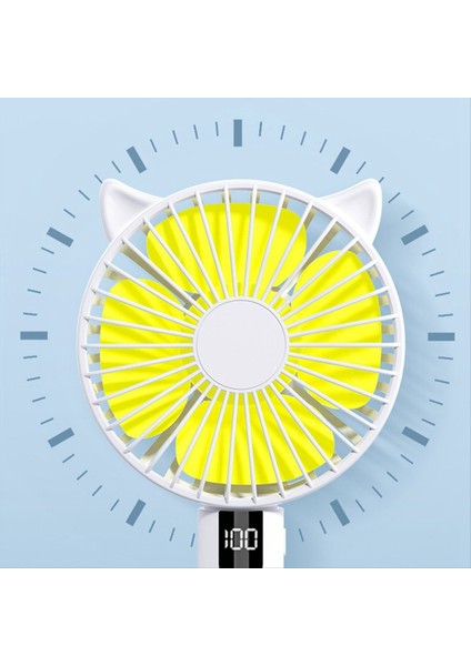V10 Pro 1200MAH Dijital Ekranlı Çok Fonksiyonlu Uygun Portatif Fan Sakura Pink (Yurt Dışından) fırsatları