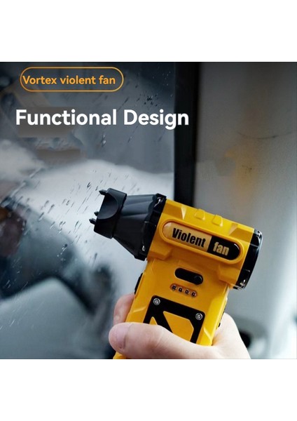 Mini Turbo Jet Fan 110000 Rpm Fırçasız Motor Güçlü Hava Akışı Şiddetli Hava Üfleyici USB Şarj Edilebilir Toz Temizleme Araçları (Yurt Dışından)