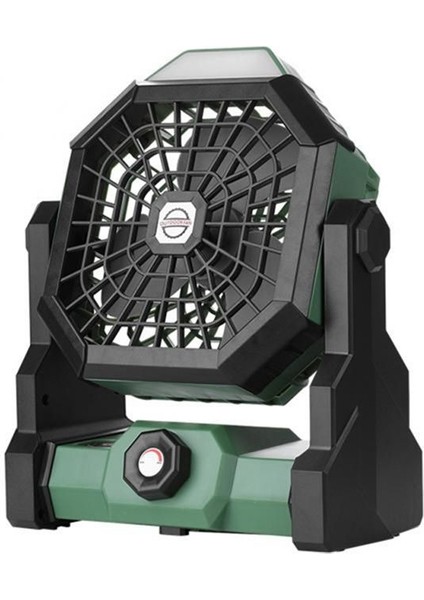 LED Işık ile Kamp Fanı 7800MAH Taşınabilir Şarj Edilebilir Şarj Edilebilir Pil Işletilmiş Açık Çadır Fan LED Gece Işık Yeşil (Yurt Dışından)