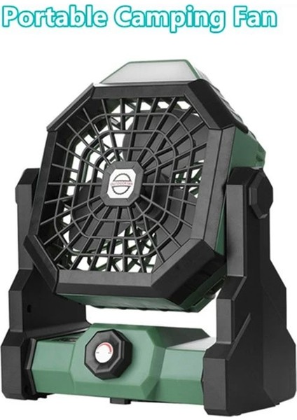 LED Işık ile Kamp Fanı 7800MAH Taşınabilir Şarj Edilebilir Şarj Edilebilir Pil Işletilmiş Açık Çadır Fan LED Gece Işık Yeşil (Yurt Dışından) fırsatları