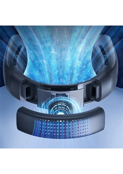 4000MAH Asma Boyun Fan Klima USB Şarj Edilebilir Hava Soğutucu 5 Hızlı Elektrik Fanı Spor Yaz Grisi (Yurt Dışından) fiyatları