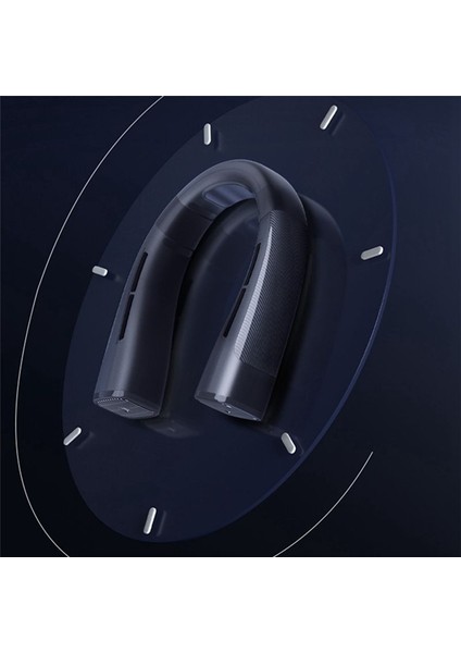 4000MAH Asma Boyun Fan Klima USB Şarj Edilebilir Hava Soğutucu 5 Hızlı Elektrik Fanı Spor Yaz Grisi (Yurt Dışından) modelleri