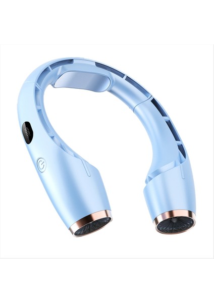 Yarıiletken Soğutma Asılı Boyun Fanı Taşınabilir Klima 4000MAH 360 Dış Soğutucu Mavisi Için Surround (Yurt Dışından)