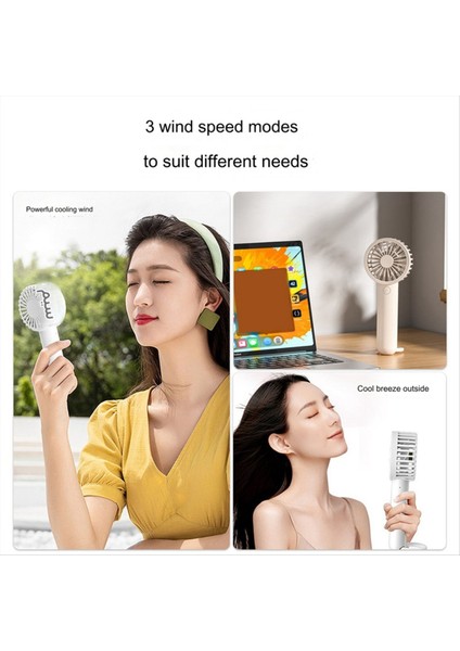 Mini Taşınabilir Fan Güçlü Handheld Fan Seyahat Iç Mekan Açık Beyaz Için USB Şarj Edilebilir Fan (Yurt Dışından) modelleri