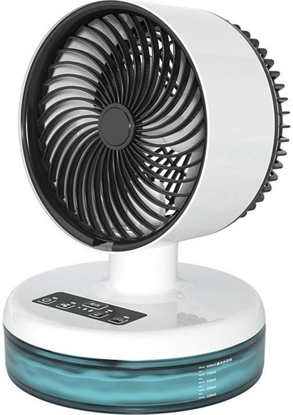 Su Sprey Soğutma Fanı Mini Elektrik Fan Ev Masaüstü Masaüstü Sprey Atomizasyon Fanı Taşınabilir Mini Nemlendirme Fanı (Yurt Dışından)