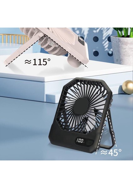 Kişisel Fanlar Küçük Masa Fanı Taşınabilir Power Bank ile Seyahat Fan 3 Hızlı Kişisel Fan Sessiz Fan Açık Siyah Için (Yurt Dışından) indirimleri
