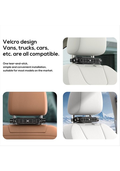 Araba Koltuğu Fanı Taşınabilir USB ile Çalışan Araba Başlığı Soğutma Fanı Ayarlanabilir Iç Fan Araba Koltuğu Geri Için Küçük Fan (Yurt Dışından) indirimleri