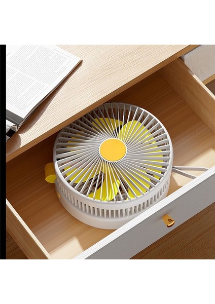 USB Masaüstü Katlanır Fan Şarj Edilebilir Taşınabilir Mini Fan Hava Soğutucu Elektrik Fan Ofis Için Gece Işığı Soğutma (A) (Yurt Dışından) indirimleri
