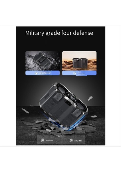 15000MAH Şarjlı Yeni Portatif Asılı Bel Fanı Ultra Sessiz Giyilebilir Elektrikli Fan El Hava Koşulları (Yurt Dışından)