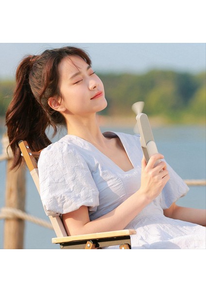 Taşınabilir El Fan Mini Sessiz USB Şarj Masaüstü Katlanır Fan Küçük ve Basit Fan (Beyaz) (Yurt Dışından) indirimleri