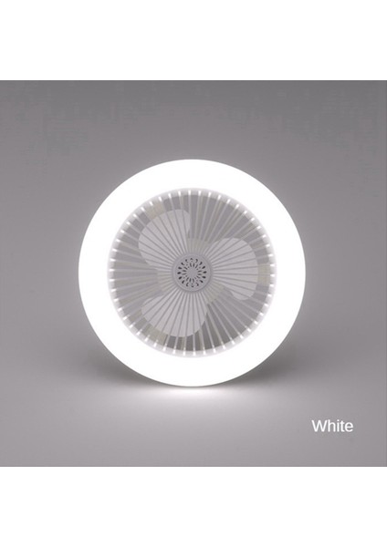 Uzaktan Kumandalı 2x Tavan Fanı ve 30W LED Lamba Fanı Akıllı Sessiz Tavan Fanı E27 Dönüştürücü Taban Gri (Yurt Dışından) indirimleri