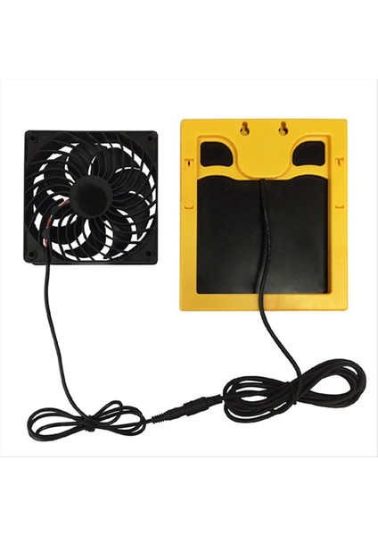 20W 6V Güneş Paneli Egzoz Fan Hava Extractor Mini Ventilatör Güneş Paneli Powered Fan Köpek Tavuk Evi Serası (Yurt Dışından)